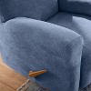 Sure Fit 30" Wide Cedar Stretch Textured Recliner Slipcover Washed Indigo: Machine Washable, Pet Friendly - 2 of 4