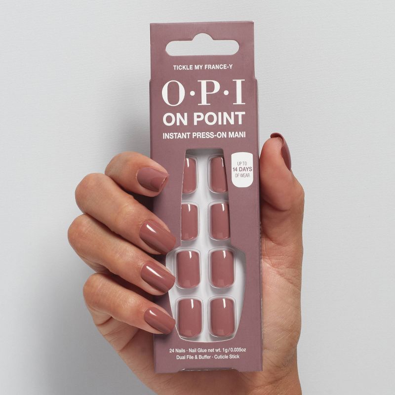 OPI Press-On Fake Nails - Tickle My France-y - 26ct, 5 of 11
