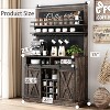 75-Inch Tall Coffee Hutch Cabinet with Sliding Barn Doors, Large Farmhouse Kitchen Buffet Cabinet, Spacious Storage Sideboard for Dining Room - 2 of 4