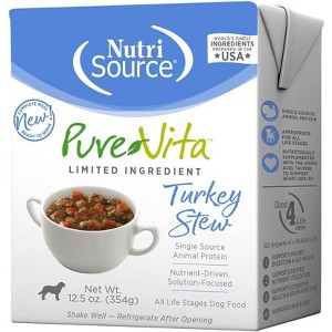 PureVita Grain Inclusive Turkey Stew Tetra Pak Wet Dog Food - 12.5 oz - 1 of 3