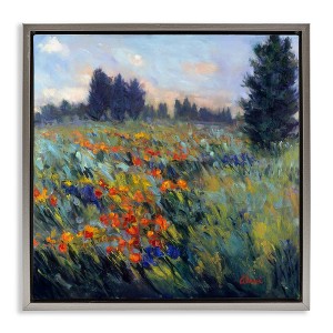 Stupell Industries Flower Meadow Landscape, 25" x 25" - 1 of 4