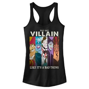 Juniors Womens Disney Villain Not a Bad Thing Racerback Tank Top - 1 of 4