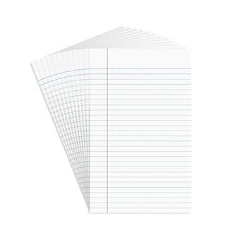 Staples Notepads 5" x 8" Narrow White 50 Sh./Pad 12 Pads/PK TR57330/18600