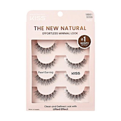 KISS Products The New Natural False Eyelashes - Black - 4pr