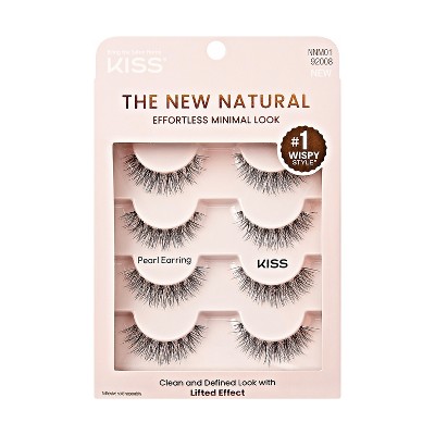 KISS Products The New Natural False Eyelashes - Pearl Earring - 4ct