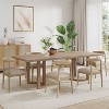 Christopher Knight Home Lillian 7pc Mid-Century Modern Dining Set with Upholstered Chairs Light Ash - 2 of 4