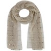 CTM Women's Sheer Sparkling Metallic Stripe Lightweight Scarf - 4 of 4