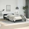 Bed Frame With Headboard Black Faux leather, plywood, engineered wood - 3 of 4