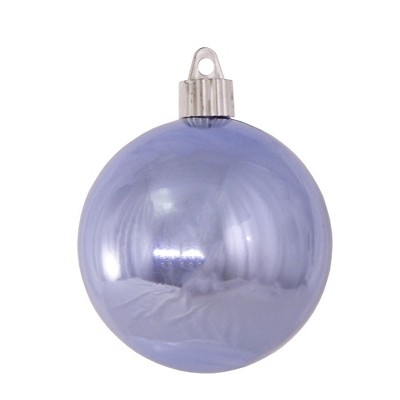 Christmas by Krebs 8ct Polar Blue Shatterproof Shiny Christmas Ball Ornaments 3.25" (80mm)