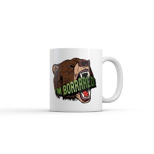 Crazy Dog T-Shirts Im Bored Mug Funny Sarcastic Bear Graphic Novelty Coffee Cup-11oz - 1 of 4