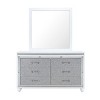 GlasFlength Decorative Wall Mirrors Spacious Mirror Open Mirror Bright Mirror Airy Mirror Rectangular Mirror for Bathroom, White, 39.57"*0.98"*39.57" - 4 of 4