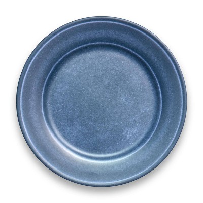 10.5" Melamine and Bamboo Dinner Plate Dark Blue - Threshold™