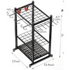 28 in Garden Tool Organizer, 2 Tier Yard Tool Storage Rack,Steel Yard Tool Racks To Store Long Handled Tools,Garage Tool Stand,Tool Holder - 2 of 2