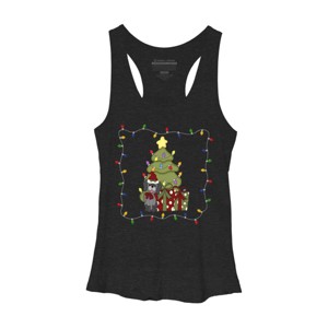 Women's Design By Humans Christmas for Puppy By realdealclipart Racerback Tank Top - 1 of 3