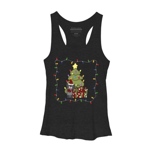 Women's Design By Humans Christmas for Puppy By realdealclipart Racerback Tank Top - image 1 of 3