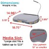 Sofia + Sam Lap Desk for Laptop and Writing with USB Light - Tropical Grey - 3 of 4