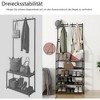 MaseiKar 5-Tier Shoe Rack Shoe Storage for Entryway,Narrow Shoe Rack,Coat and Shoe Rack with 8 Hooks - 4 of 4