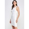 Slickblue Women’s High Neck Tank Mini Dress, Double Layered Bodycon Style, Sleek Fit, Color Options, Sizes S-L - 4 of 4