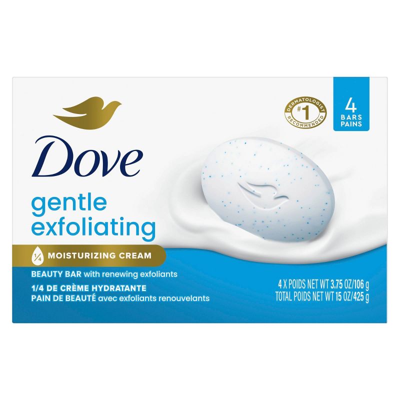 Dove Beauty Gentle Exfoliating Beauty Bar Soap, 3 of 13