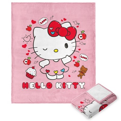 Sanrio Hello Kitty Super Sweet Silk Touch Throw Blanket 50x60 Inches