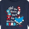 Boys' - Dr. Seuss - Oh! Places You'll Go When You Read Long Sleeve Graphic T-Shirt - 2 of 4