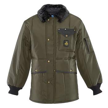 RefrigiWear Men's Iron-Tuff Jackoat Insulated Workwear Jacket with Fleece Collar