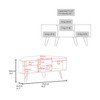 65" Melamine Open Storage TV Stand with Door, Hairpin Legs, and Scratch-Resistant Surface for Living Room and Bedroom - 4 of 4