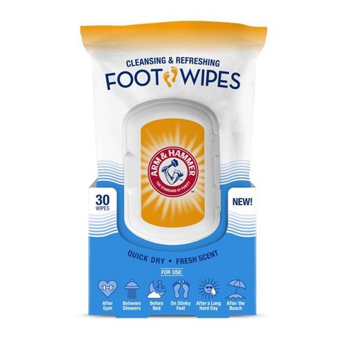 Arm & Hammer Foot Wipes - 30ct - image 1 of 4