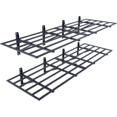Munora 72" x 24.8" Heavy Duty Wall Mounted Garage Shelving (2-Pack) - 1600 lbs Total Capacity Storage Rack