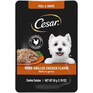 Cesar Pouch Grilled Chicken Flavor Wet Dog Food - 1.76oz - 1 of 4