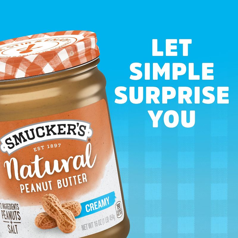 Smucker&#39;s Natural Creamy Peanut Butter - 16oz, 5 of 8