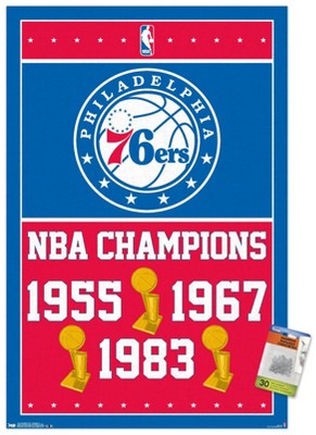 Trends International NBA Philadelphia 76ers - Champions 15 Unframed Wall Poster Prints