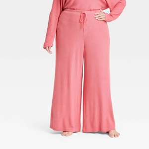 Women's Cozy Ribbed Wide Leg Pants - Auden™ - 1 of 3