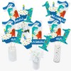 Big Dot of Happiness 1st Birthday Roar Dinosaur - ONEasaurus Dino First Birthday Party Centerpiece Sticks - Table Toppers - Set of 15 - 2 of 4