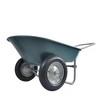 Garden Two Wheeled Trolley With 2 Large 15" Inflatable Wheels For Outdoor Lawn Yard Farm Ranch - 4 of 4
