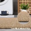 Acekool Brown Washable Area Rug 2x6, Solid Non Slip Low Pile Soft Carpet for Living Room, Bedroom, Kids, Nursery, Stain Resistant - 4 of 4