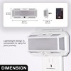 DORESshop 1-Light Dimmable LED Night Light Plug in with Dusk to Dawn Sensor, 3000K 0-250LM for Bathroom, Hallway, Bedroom [2 Pack] - 2 of 4