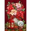 Briarwood Lane House Flag 40x28 For Outdoor Christmas Poinsettia Basket For Christmas House Flag - 3 of 4