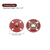 Unique Bargains Alloy Invisible Durable High Hardness Buckle Fasteners Press Studs Buttons 5 Pcs - 2 of 4
