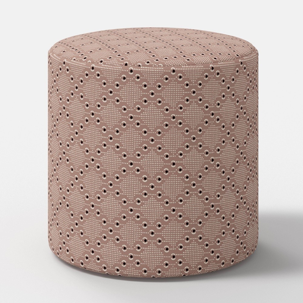 Tambor Ottoman Dottie Geo Brown - Threshold™