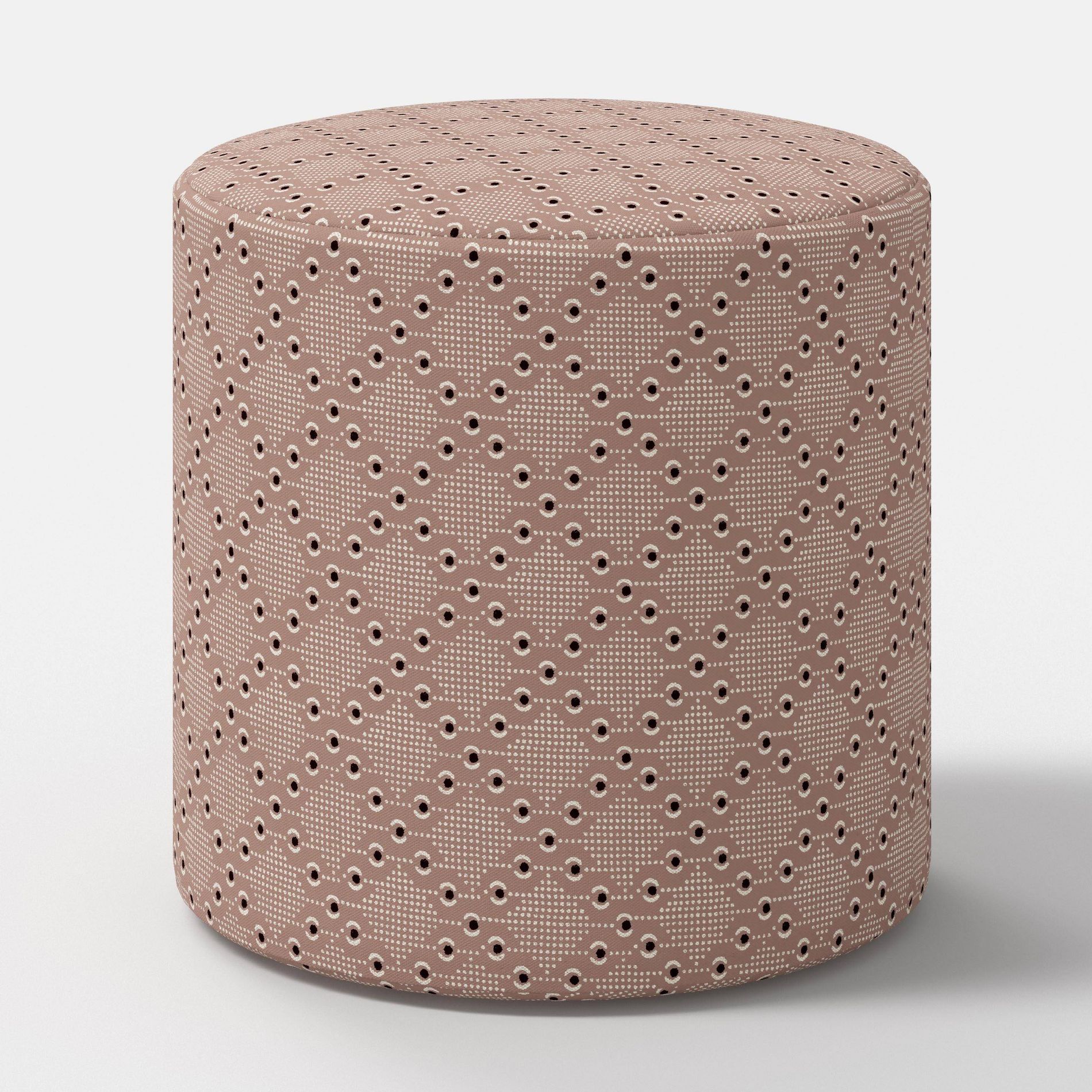 Tambor Ottoman Dottie Geo Brown - Threshold™
