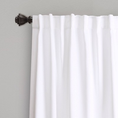 Yellow and Gray Floral Polyester Room Darkening Curtain Panels