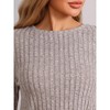 INSPIRE CHIC cheibear Women's Crewneck Soft Long Sleeve with Pocket Pajamas Set - 4 of 4