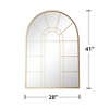 Wooakway Black/Gold Accent Wall Mirror Bathroom/Vanity Mirror Overmantal Mirror Overmantel Mirror for Living Room Bedroom Entryway - 4 of 4