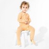 Bellabu Bear Baby Peach Fuzz Bamboo Convertible Footie - 4 of 4