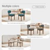 Kumasinova Set of 2 Modern Upholstered Dining Chairs, Wooden Kitchen Chairs with Ergonomic Wingback, Farmhouse Dinner Chair with Thick Cushions - 3 of 4