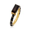 Ross-Simons Black Onyx and Black Enamel Ring in 18kt Gold Over Sterling - 3 of 4