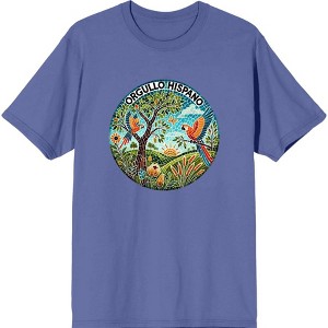 Orgullo Hispano Parrot Mosaic Adult Crew Neck Short Sleeve Tee - 1 of 3