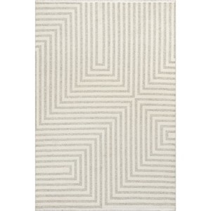 Arvin Olano x Rugs USA - Nicolai Graphic Fringed Reversible Machine Washable Indoor Area Rug - 1 of 4