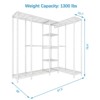 VIPEK L50 Protable Closet Rack Large Corner Freestanding Wardrobe Closet, Max Load 1300LBS, White - 3 of 4